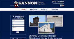 Desktop Screenshot of gannonchimney.com