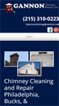 Mobile Screenshot of gannonchimney.com